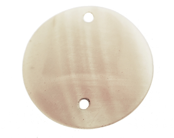 Madrepérola botão redondo 2 furos - 19 mm (un) MP-229